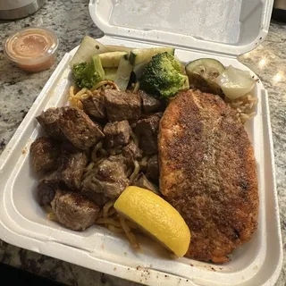 Steak & Salmon