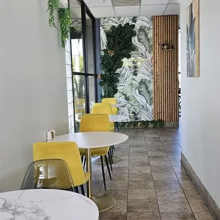 Inside- very cute seating area