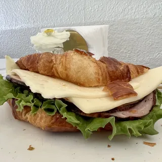 Croissant Ham & Cheese Breakfast