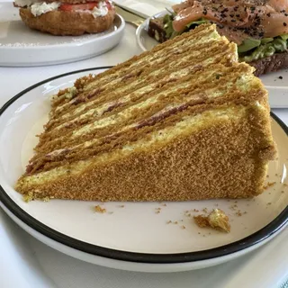 Honey Cake Pistachio Berries Slice