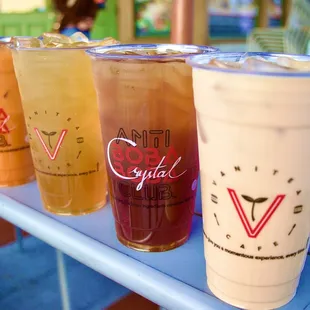 Milk, Black, Green and Thai Tea