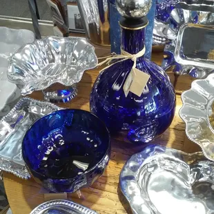 Hand blown glass decanter!