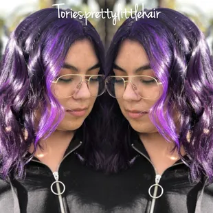 Seeing double and purple- Color done by Torie!
