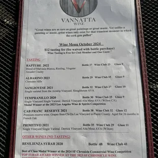 11/9/24 menu