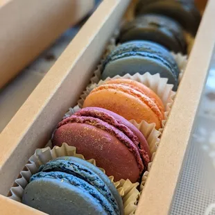 Almond Joy, champagne, strawberry cheesecake, and valrhona chocolate