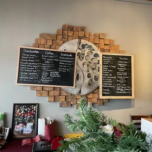 Counter area and menus