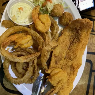 Fish and Shrimp Plate