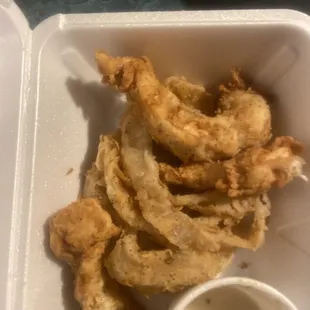 Some of the worst fried food ever made. It took then 1 1/2hours to manufacture this crap