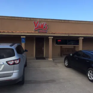 Outside of the restaurant