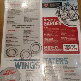 Side 2 of menu.