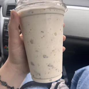 vanilla milkshake add butterfinger
