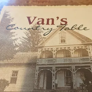 Van's country table.