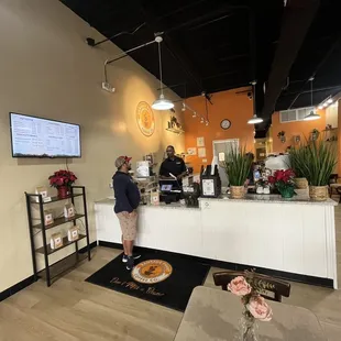 The bar area and menu - peep the house roasts!