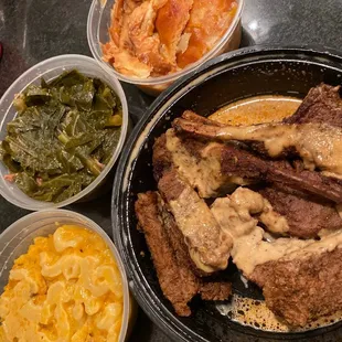 a variety of food items