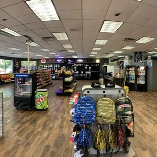 the inside of a store