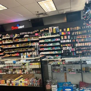 the inside of a store