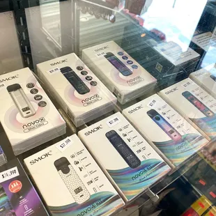 a display of electronic devices