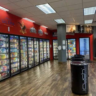 Cold drinks with beer cave!