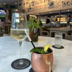 Wine &amp; sake mule