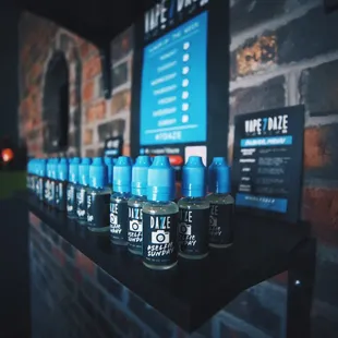 vape7daze E-Liquids available at the Fort Worth location.