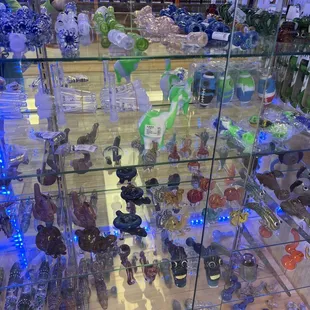 Come check out our variety of glass pipes! We have chillums, steamrollers, and more!