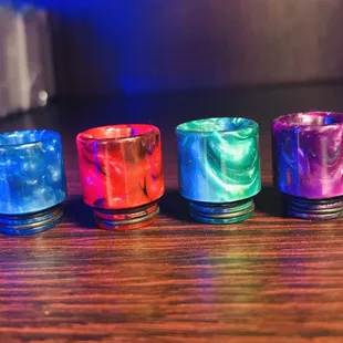 Jewel-toned Drip tips!  Great and inexpensive way to dress up your vape!