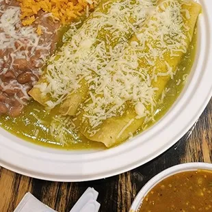 Chicken enchiladas