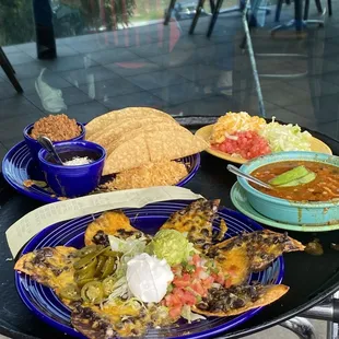 Botana Nachos, Crispy Tacos, Smoked Chicken Tortilla Soup