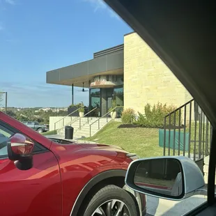 outside