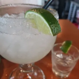 Skinny margaritas tequila shot
