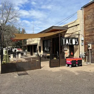 Entrance and patio