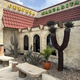 outside