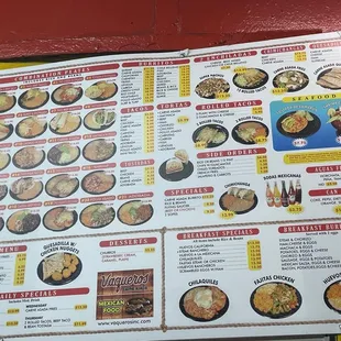 New Updated Menu