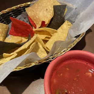 Chips &amp; really good, fresh salsa