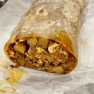 Chorizo &amp; Potatoes Burrito