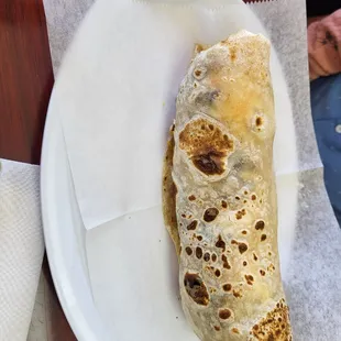 Large California burrito with chicken