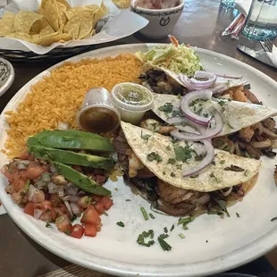 Shrimp Tacos ... the flavor is superb! Best ever