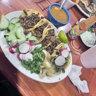 Asda tacos and charro beans