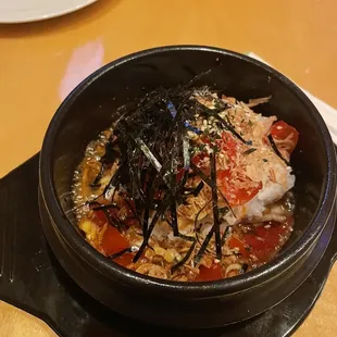 Salmon donburi