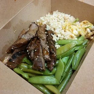 Korean Beef Bowl! Flank steak was excellent.