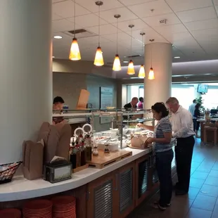Comprehensive salad bar.  Much better than Googles&apos;.