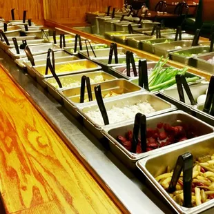 a variety of salads