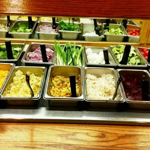 a variety of salads and sides
