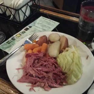Corned beef and cabbage. .. mmmm!