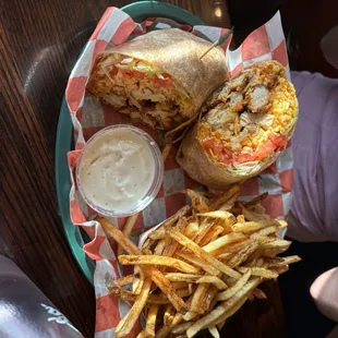 Buffalo chicken wrap