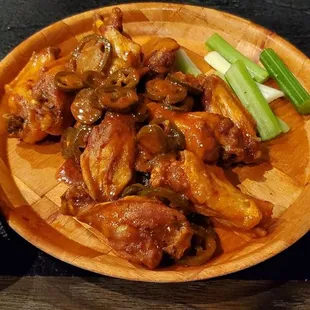Kamakazi wings.  So good and spicy