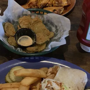 two plates of food