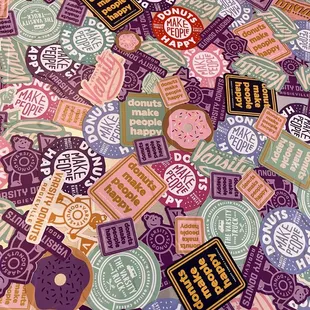 Cute sticker table