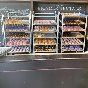 Fresh made doughnuts