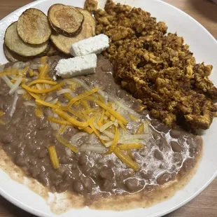 Huevos Con Chorizo with papas